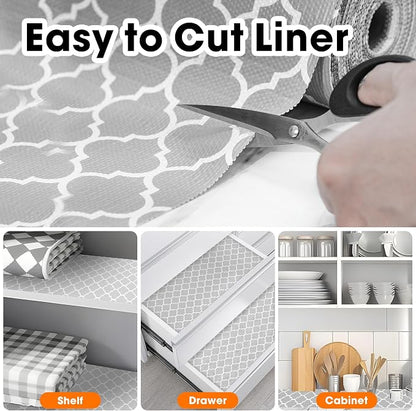 Shelf Liner for Kitchen Cabinets Non-Adhesive 12in X 10FT Cabinet Liners for - Image 4
