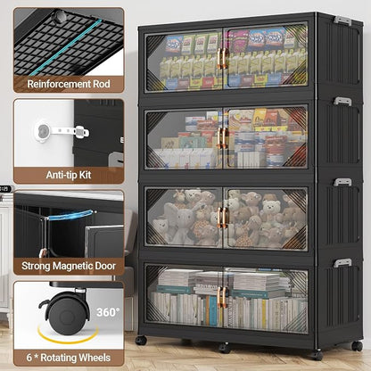 220Gal Plastic Stackable Storage Bins - Image 5