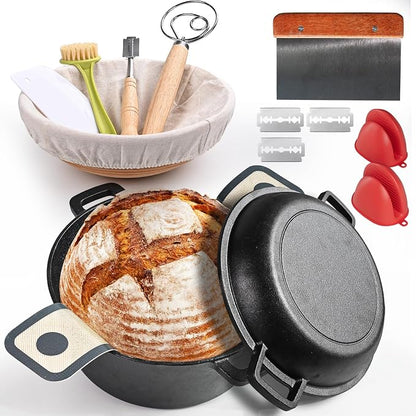 Advanced Cast Iron Dutch Oven for Baking, by MakeLifeMoreComfortable