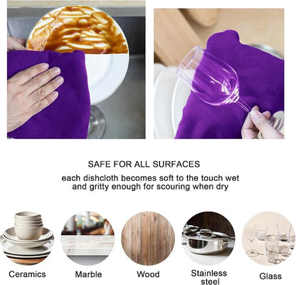 kimteny 13x28 Inches Kitchen Cloth Dish Towels, 400 GSM Premium Dishcloths - Image 3