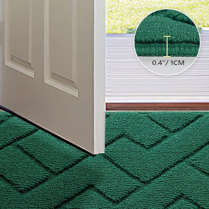 hicorfe Front Door Mat Outside Entrance, Stain and Fade Resistant, Non Slip - Image 4