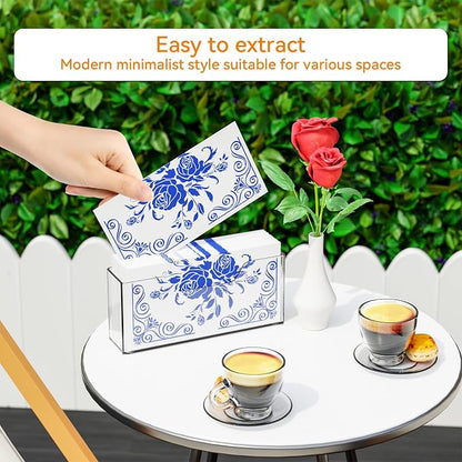 Cq acrylic Guest Towel Holder for Bathroom, 9 Inch Vertical Clear Napkin Holder - Image 5