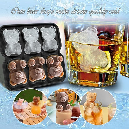 3D Bear Ice Cube Mold, Large Ice Cube Tray - Image 2