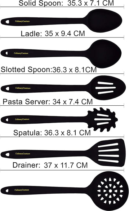 Culinary Couture Aqua Sky Silicone Cooking Utensils Set - Image 8