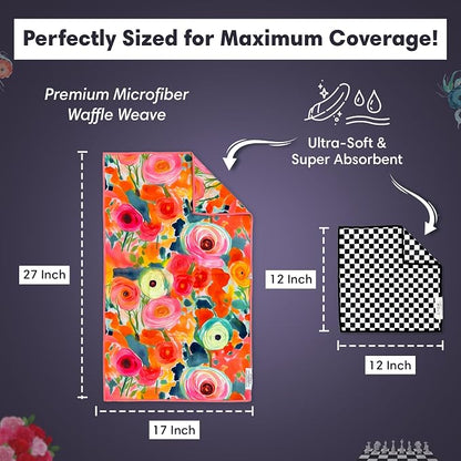 Microfiber Hand Towel & Washcloth Set of 2 - Image 6