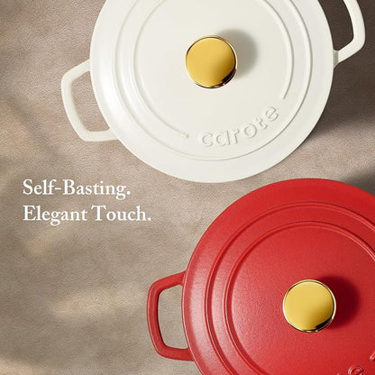 CAROTE Enameled Cast Iron Dutch Oven Pot - Image 6