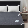 BEDLORE Full Size Mattress Protector, Waterproof Noiseless Mattress Cover with Stretchable Pockets for 6-15 inches Mattress, Soft Breathable Mattress Pad for College Dorm (Dark Gray)