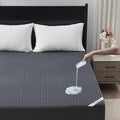 BEDLORE California King Mattress Protector, Waterproof Noiseless Mattress Cover with Deep Pocket for 6-18 inches Mattress, Soft Breathable Mattress Pad Machine Washable (Dark Gray)
