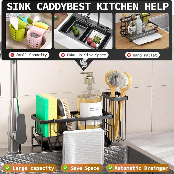 Sponge Holder & Sink Caddy Organizer - Image 2