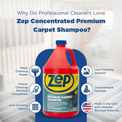 Zep Premium Carpet Shampoo - 1 Gal - ZUPXC128 - Deep Cleaning and Stain Removal - Image 4