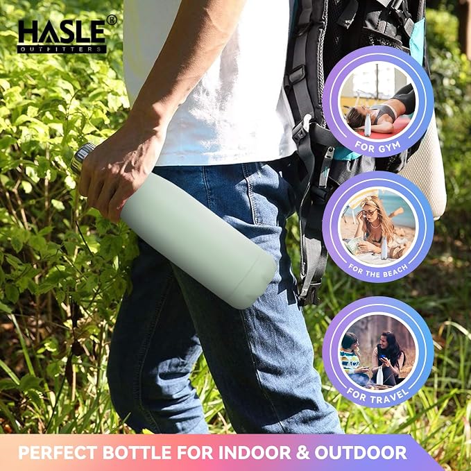 HASLE OUTFITTERS 17oz Stainless Steel Water Bottles Bulk, Vacuum Insulated - Image 6