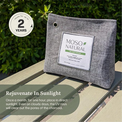 Moso Natural Air Purifying Bag 600g Premium Bamboo Charcoal Odor Absorber | Pet - Image 8