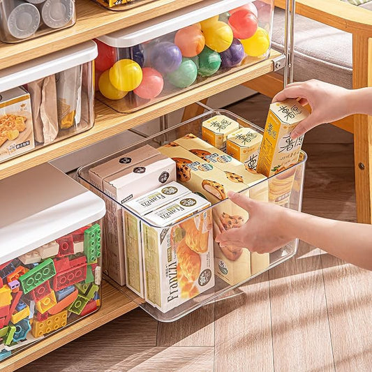 Clear plastic storage bins - Image 2