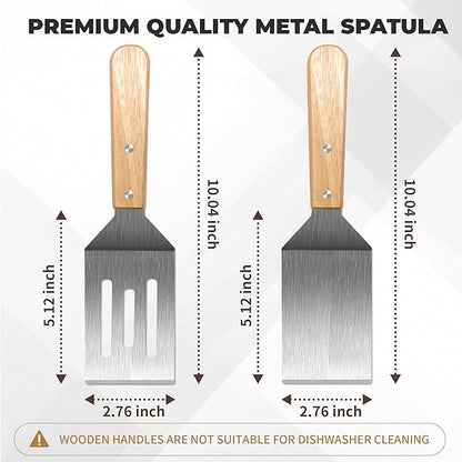 Stainless Steel Spatula Set, Metal Spatula - Image 3