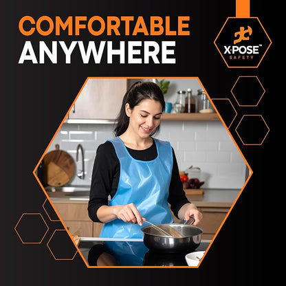 Xpose Safety 2000 Blue Plastic Disposable Aprons - Image 6