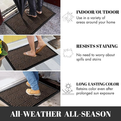 Yimobra Large Door Mat 36x24, All-Weather Waterproof Non-Slip Welcome Matt - Image 4