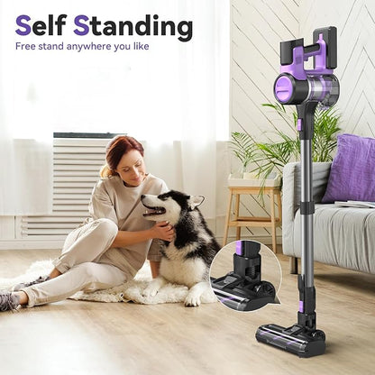 DEVOAC S10 Cordless Vacuum Cleaner, 45Kpa 50mins Lightweight Stick Vacuum - Image 3