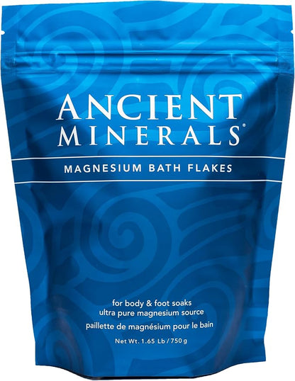 Ancient Minerals Magnesium Bath Flakes of Pure Genuine Zechstein Chloride by ANCIENTMINERALS
