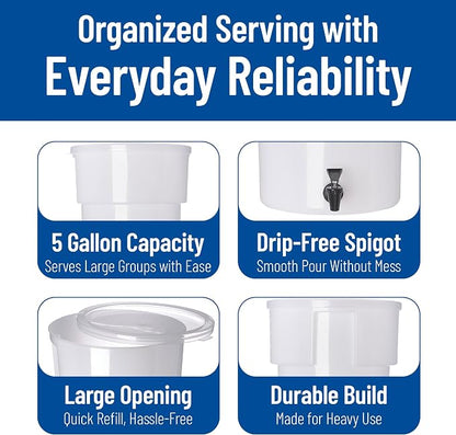 Carlisle FoodService Products Round Beverage Dispenser Drink Dispenser - Image 4