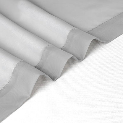 Chyhomenyc Light Grey Sheer Curtains 63 Inch Length 2 Panels, Light Filtering - Image 7
