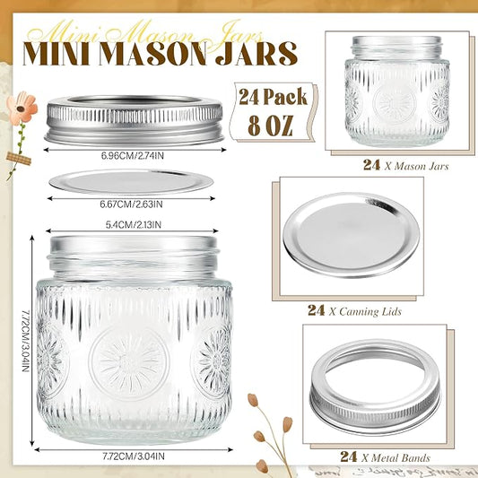 Mason Jars 8 oz - Image 2