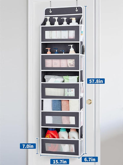 JARLINK Over The Door Organizer, 5 Shelf Door Hanging Organizer - Image 2
