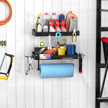 Taozun Garage Paper Towel Holder, 2 Pack Garage Organization, Shop Shelf Wall - Image 7