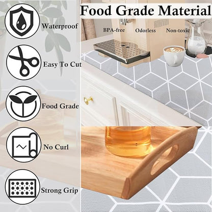 Shelf Liners for Kitchen Cabinets 20 Inch Wide X 20 Ft Non Adhesive Cabinet - Image 3