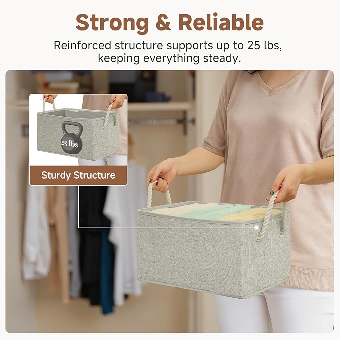 StorageWorks Storage Baskets for Shelves, Closet Organizers and Storage Bins - Image 6