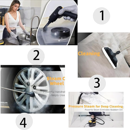 Handheld Pressurized Steam Cleaner， 6-Level Adjustable Handle 20s Heat-Up Big - Image 8