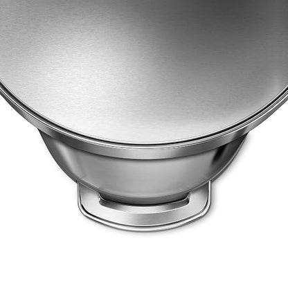 simplehuman 60 Liter Semi-Round Hands-Free Kitchen Step Stainless Steel Trash - Image 4