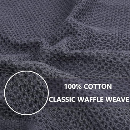 Homaxy 100% Cotton Waffle Weave Kitchen Dish Cloths, Ultra Soft Absorbent Quick - Image 2