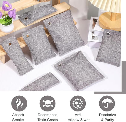 Nuanchu 24 Pcs Activated Charcoal Odor Absorber 50g/100g/200g, Air Purifying - Image 6