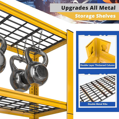 REIBII 72''H Garage Shelving 3010 LBS Storage Shelves Adjustable Metal Shelving - Image 7