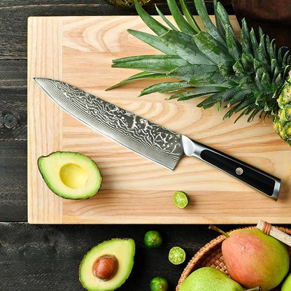 Sunnecko 8 Inch Japanese Damascus Chef Knife - Image 6