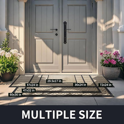 Yimobra Front Door Mat Outside Entrance 29.5x17, Waterproof Heavy Duty Outdoor - Image 2