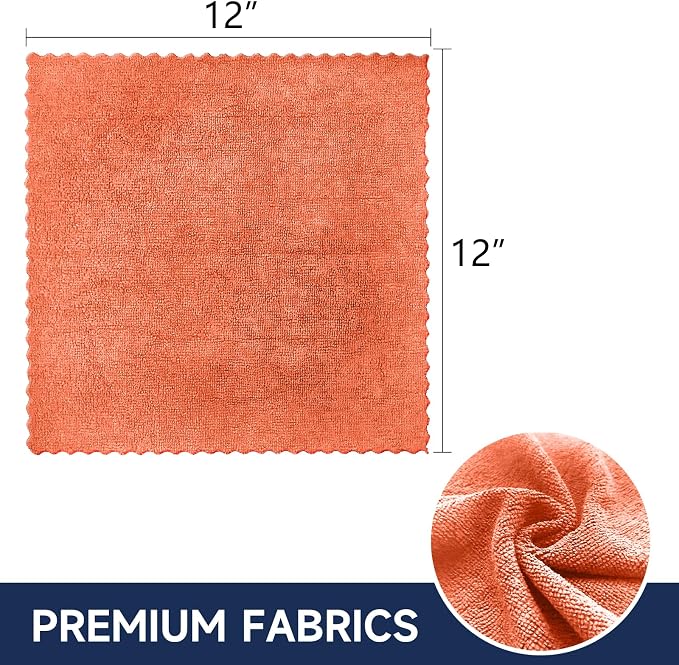 MRD's Home 40 Pack Microfiber Cleaning Cloths, Lint Free, Scratch&Streak-Free - Image 7