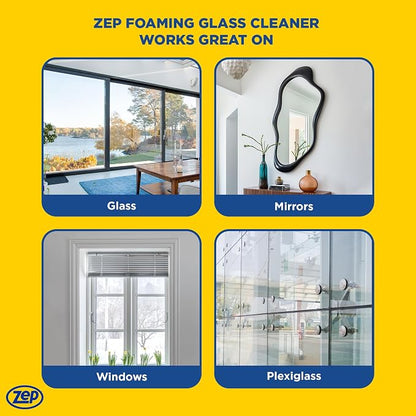 Zep Foaming Glass Cleaner - 19 oz ZUFGC19 - Streak-Free Professional Grade - Image 5