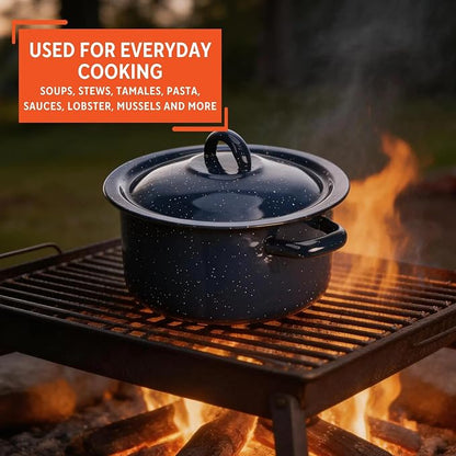 IMUSA USA C20666-1062810W Speckled Enamel Stock Pot - Image 6