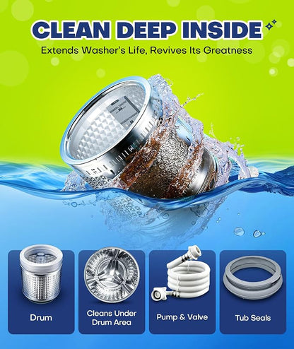 Deep Cleaning Washing Machine Cleaner Tablets, No More Odor & Pet Fur Washing - Image 4