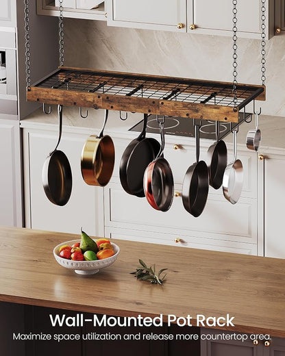 CHOEZON Hanging Pot Rack, Ceiling Wall Mounted Pot Rack - Image 2