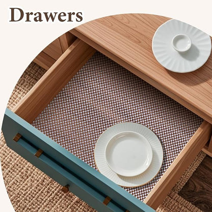 Shelf Liners for Kitchen Cabinets Non Adhesive Shelf Liner Paper Non-Slip - Image 4