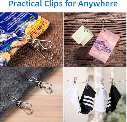 Heavy Duty Clothes Pins for Hanging Clothes, Stainless Steel Clothespins for - Image 6
