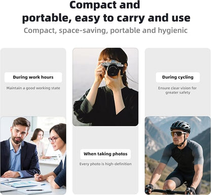 400 Count Lens Wipes for Eyeglasses, Eye Glasses Cleaner Wipes Pre-moistened - Image 9