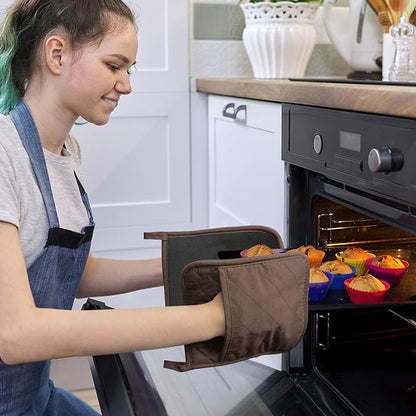 2Pcs Cotton and Neoprene Oven Pads Pot Holders - Image 3