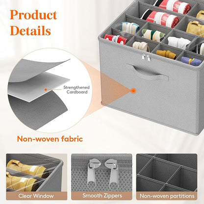 Lifewit Shoe Storage Organizer for Closet Fits 12-16 Pairs, Fabric Large Shoe - Image 3