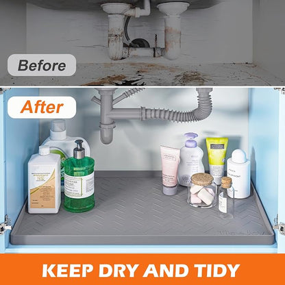TigeJoy 37" x 22" Under Sink Mats - Image 5
