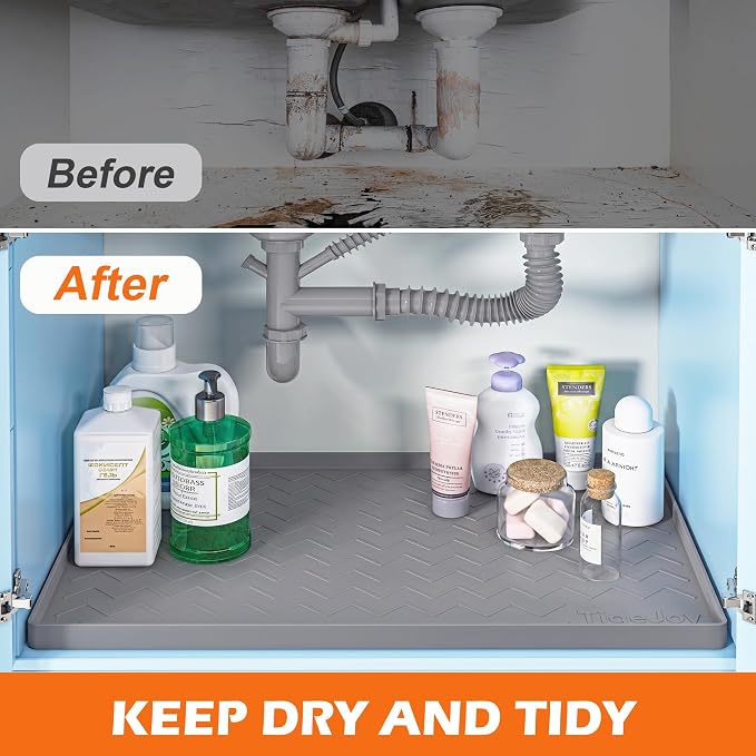 TigeJoy 25" x 22" Under Sink Mats - Image 5
