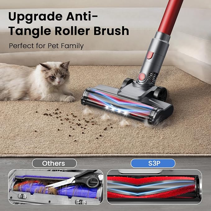 S3P Cordless Vacuum Cleaner, 45kPa Powerful Vacuum Cleaners - Image 5