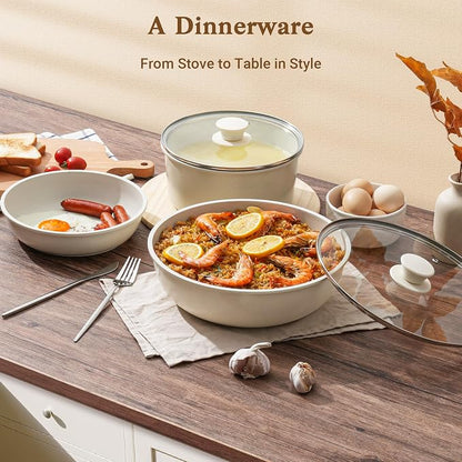 SODAY 15Pcs Pots and Pans Set Non Stick, Cookware Sets - Image 7